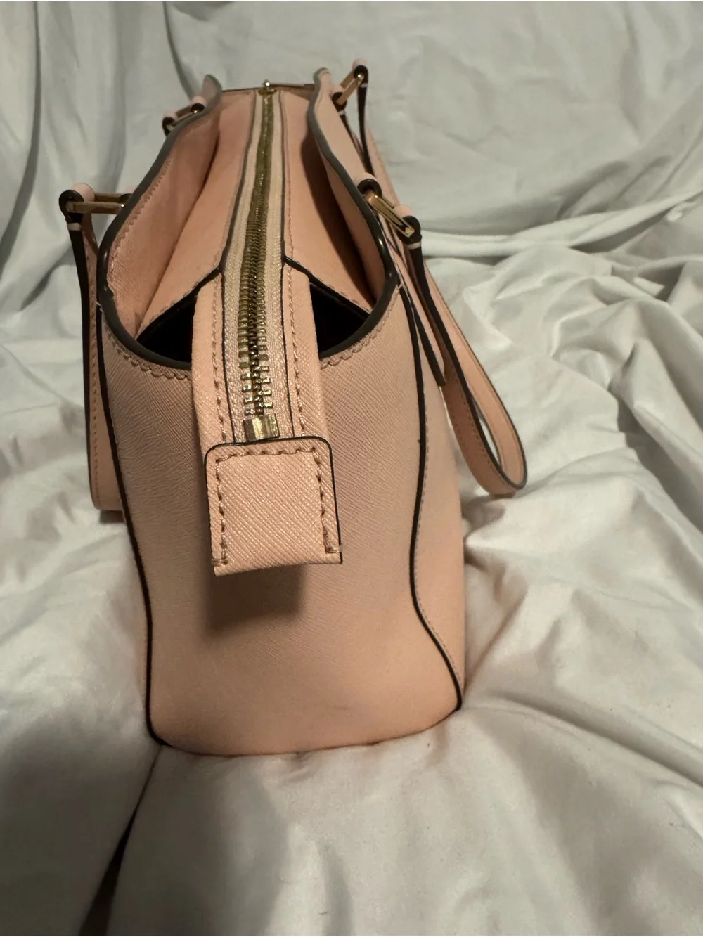 Tory Burch Pale Pink Saffiano Leather Tote
